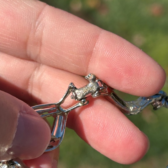 4/$100 CORO Elegant Silver Bracelet with Crystal Accent 7 inches 🥰 - Picture 7 of 8